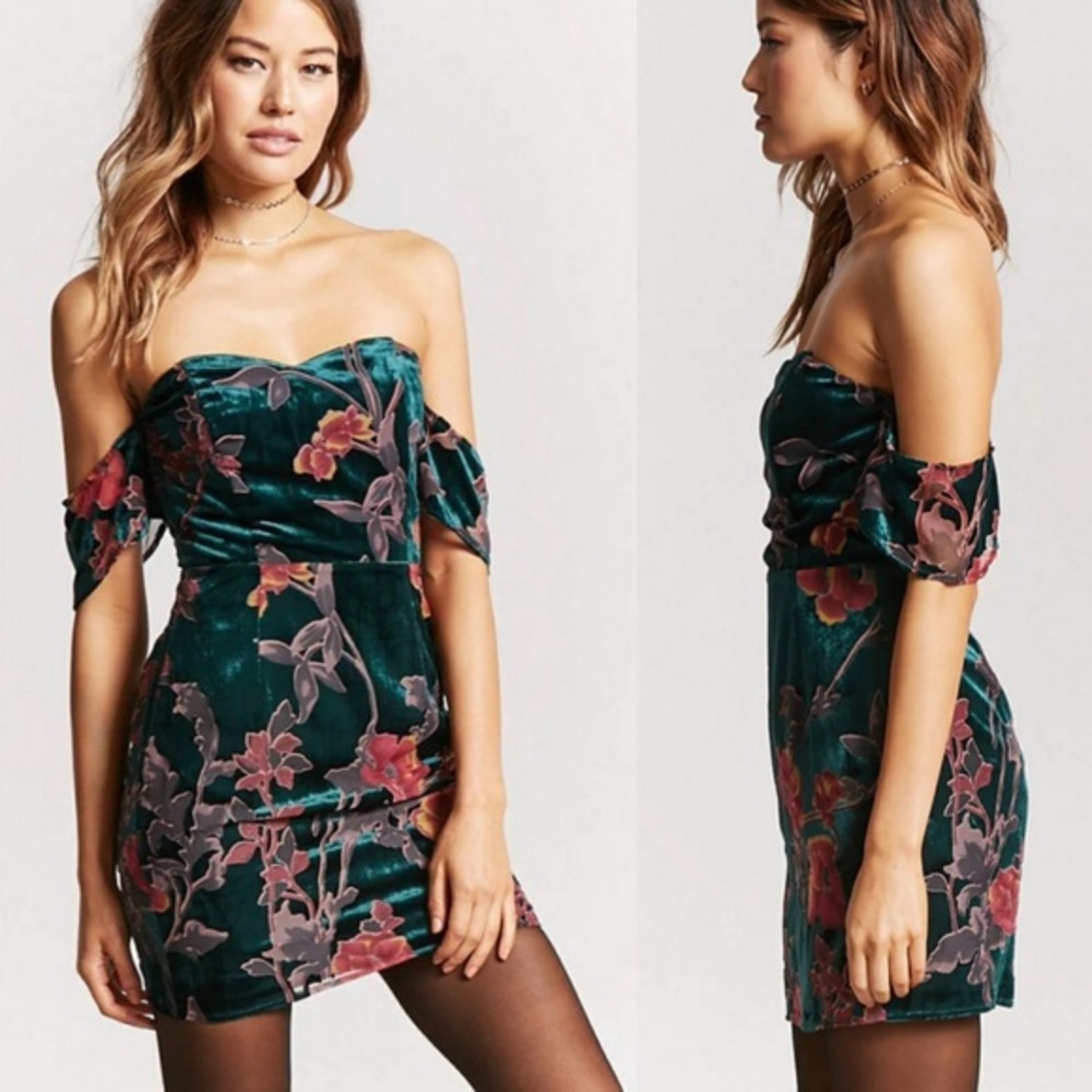 Off the shoulder mini dress